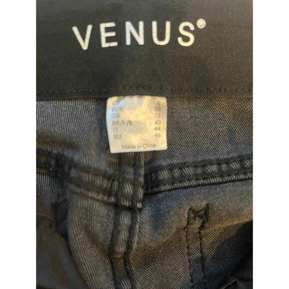 Venus High Rise Jeans Womens Size 6 Gray Elastic Waist New - Picture 6 of 6